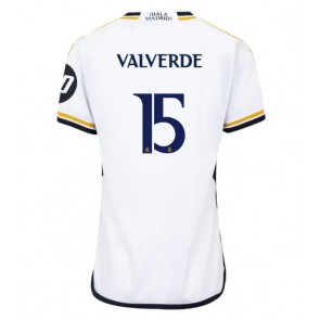 Real Madrid Federico Valverde #15 Hemmatröja Dam 2023-24 Kortärmad